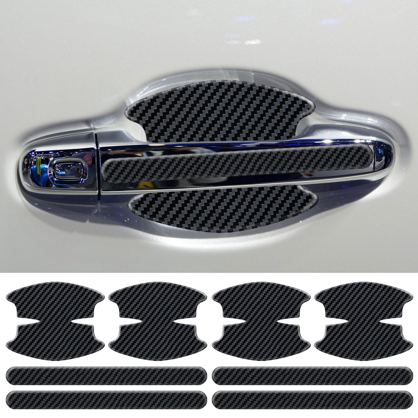 

HUDIY Car Door Handle Prevents Car Doors from Made of Silica Protects Car Universal Fit for Multiple Includes Japanese Instructions Protectors,