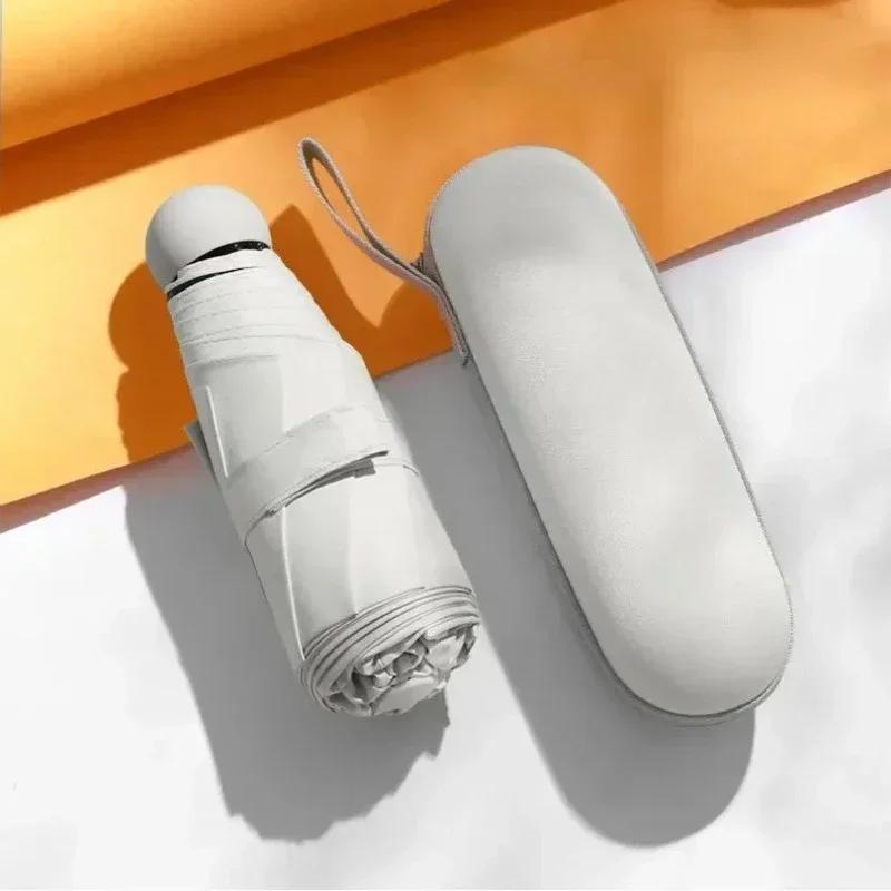 Capsule Umbrella Portable Ultraviolet-proof Waterproof Small-scale Household Rain Lightweight Sunscreen High Density Umbrella