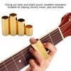 4PCS Metal Guitar String Slide Golden Color Metal Slide Guitar Bass Slide  For Electric Guitar