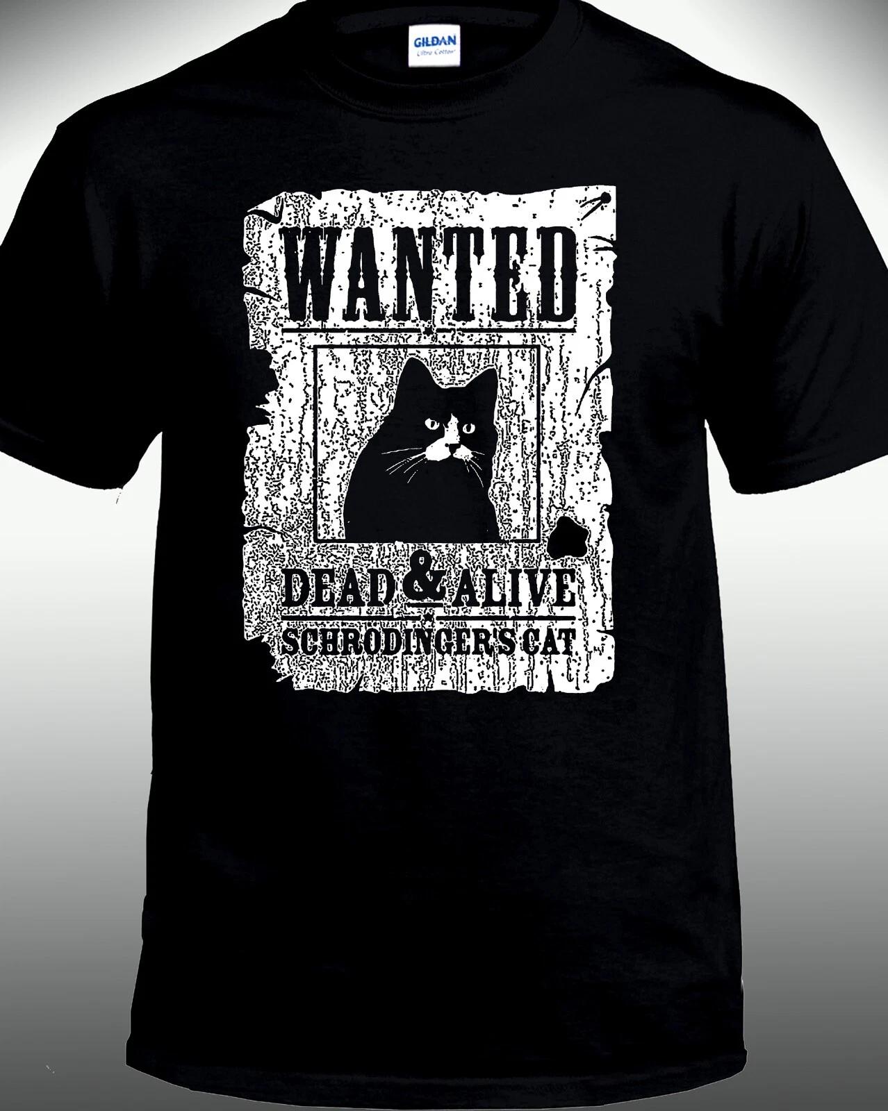 Wanted Dead & Alive Schrodinger s Cat T-shirt 2XL