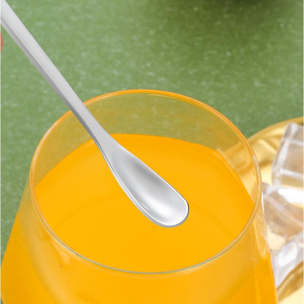 Stainless Steel Dessert Spoon Long Handle Stirring Rod Hot Sale Stirring Spoon  Stirring Coffee