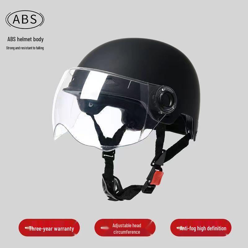

Women s Electric Vehicle Helmet with Adjustable Size, Sun Protection, Breathable Design, Suitable for All Seasons, Unisex Short Visor - New Standard Certified