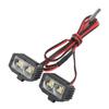 RC Headlight 4 LED White Lighting Color Plastic Housing 2.54JR Connector Removable Brackets RC Spot