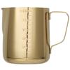 1Pc Golden Thickened Stainless Steel Measured Milk Frothing Pitcher Latte Art Cup Coffee Steaming Mug Frother Steamer Cappuccino