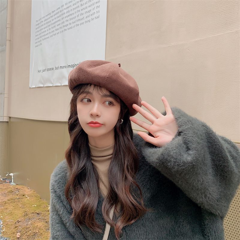 Damenhüte Neue Ankunft Modischer Vielseitiger Baskenmütze Damen Künstlerhut Minimalistische Elegante Kopfbedeckung