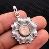 Labradorite Silver Pendant, Reiki Pendant, Crystal Healing Pendant, Flower Pendant, Silver Pendant, 925 Sterling Silver Handmade Jewelry