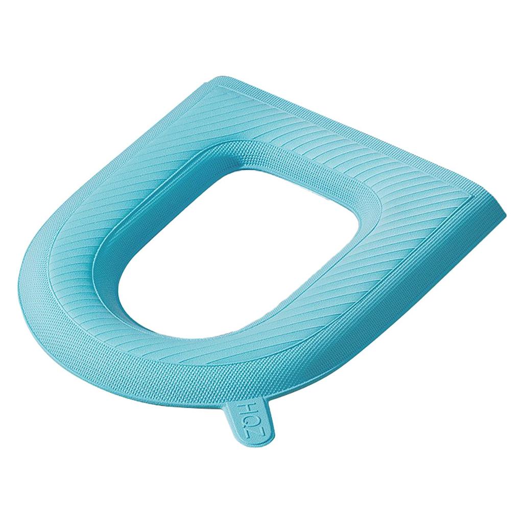 Toilet Seat Toilet Toilet Seat Wipeable EVA Toilet Pad Toilet Comes with Compatible with Toilet Blue Cover, Seat, Cushion, Stick-On Type, Waterproof,