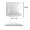 For Camper Trailer Motorhome White PP Plastic UV-resistant Cover Universal Replacement RV Roof Vent Cover White Vent Lid 14"x14"