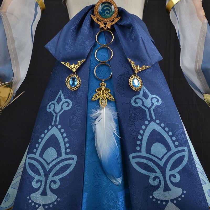 Ysir Impact Game Cos Suit Nilou Cosplay Blue Dress Female Western Region Dancer Suit Full Cosplay