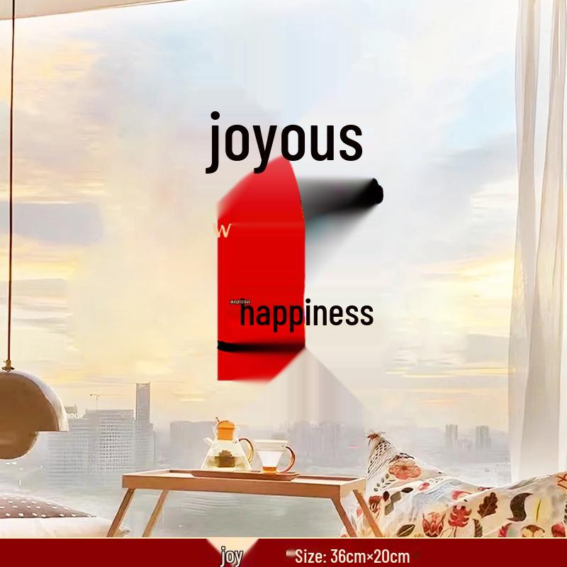 Wedding Calligraphy Window Clings - Bride & Groom Bridal Chamber Decorations