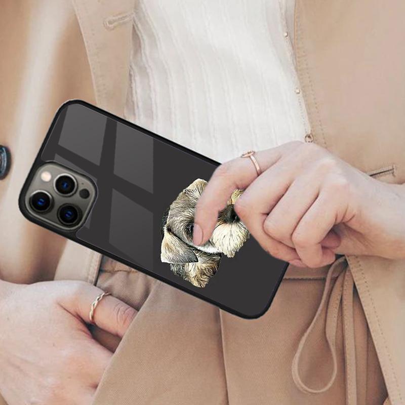 Miniature Schnauzer dog art Magnetic Phone Case For APPLE iPhone 17 Air 16 14 13 12 Pro Max 15 Plus Charge With MagSafe Cover