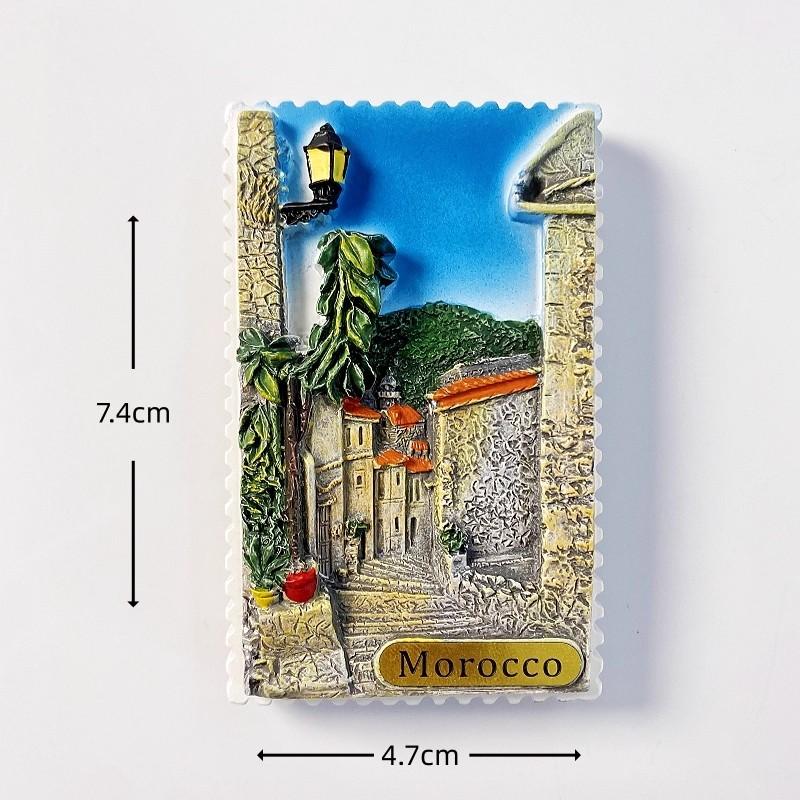 

Morocco Fridge Stickers Land of God Marrakech Travelling Souvenirs Message Board Magnetic Stickers Wedding Gifts
