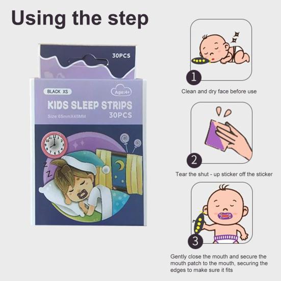 1 Box Breathable Universal Practical Comfortable Mouth Correction Stickers Good Slumber Patch Product Mouth Orthosis Tape