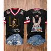 Summer new casual breathable women's V-neck top, V-neck short-sleeve street fashion T-shirt