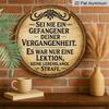 2D Flat, 1pc 7.87*7.87 Inch Round French Aluminum Sign, Vintage Decorative Plaque About "Lessons of the Past", "Life Philosophy" Decorative Plaque