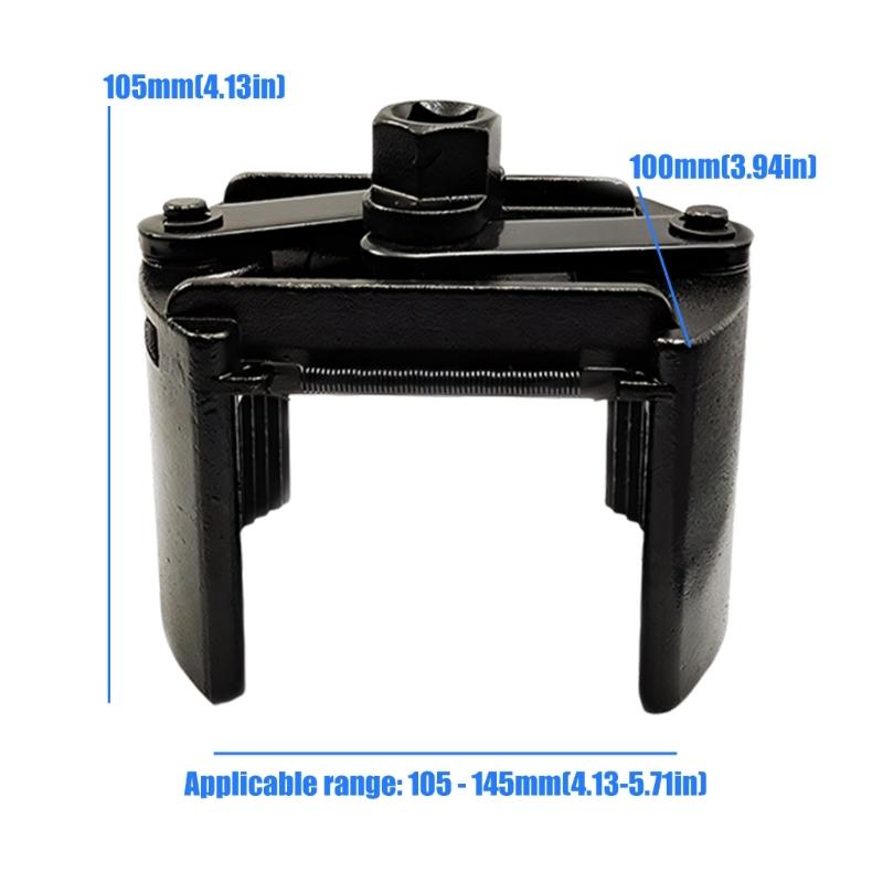 Heavy Duty 2 Jaw Oil Filter Wrench With Auto Locking Grip And Spring Load Mechanism For Car Motorcycle Maintenance