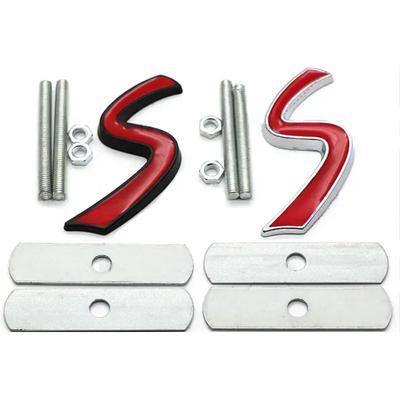 Dla Mini S Logo Grill Przedniej Maski Odznaka Emblemat Naklejki dla Cooper R50 R52 R53 R56 R57 R58 F55 F56 Stylizacja Samochodu Naklejka Akcesoria czujm33