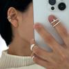 BRILLPIECE Twin trace nail ring