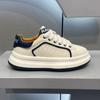 Autumn New Leather Youth Casual Board Shoes Platform Niche Low-top Sports Shoes Aj