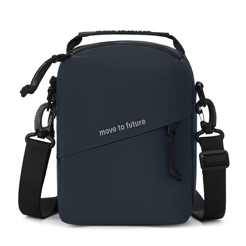 

Мужская дорожная сумка через плечо однотонная водоотталкивающая сумка кроссбоди многофункциональная поясная сумка серый