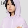 GAP Girls' Windproof & Water-Repellent Logo Hooded Jacket