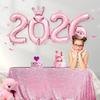 2026 New Year Crown Foil Balloon Shiny Aluminum Film Number Balloon For New Years Eve Party Decorations And Celebration
