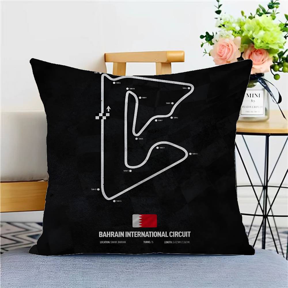 F1 Track Personalized Pillow Cover Kids Bedroom Wild Party Decor Pillowcase Kid Birthday Shower Gift