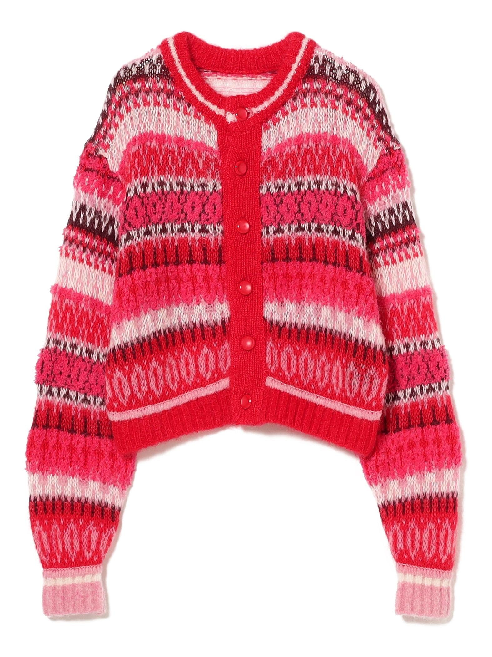 

Вязаный кардиган BOUSSOLE Fair Isle ONE SIZE [Ray Beams] L/S [Специальный заказ] Женский RED_MIX