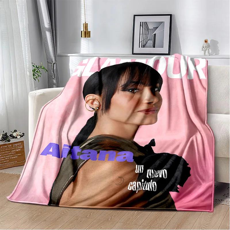 3D Spanish Singer Cute Aitana Soft Plush Blanket,Flannel Blanket Throw Blanket for Living Room Bedroom Bed Sofa Picnic Cover Kid