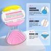 Portable Comfortglide Women Razor For Travel Face Leg Bikini Body Hair Shaving With Aloe Vera Soap Lady Manual Shaver Set