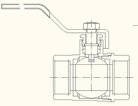 Ball Valve DN32 PN25 5/4 Inch GW/GW Steel Lever Onnline Gland