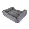 Pet Cushion PP Cotton Soft Skin Friendly Comfortable Waterproof Pet Bed for 4 Seasons Gray M