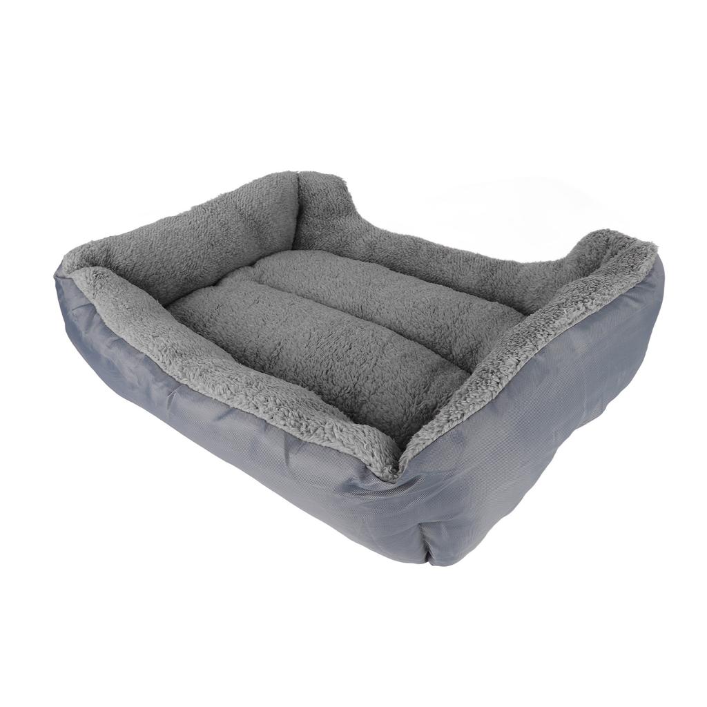 Pet Cushion PP Cotton Soft Skin Friendly Comfortable Waterproof Pet Bed for 4 Seasons Gray M