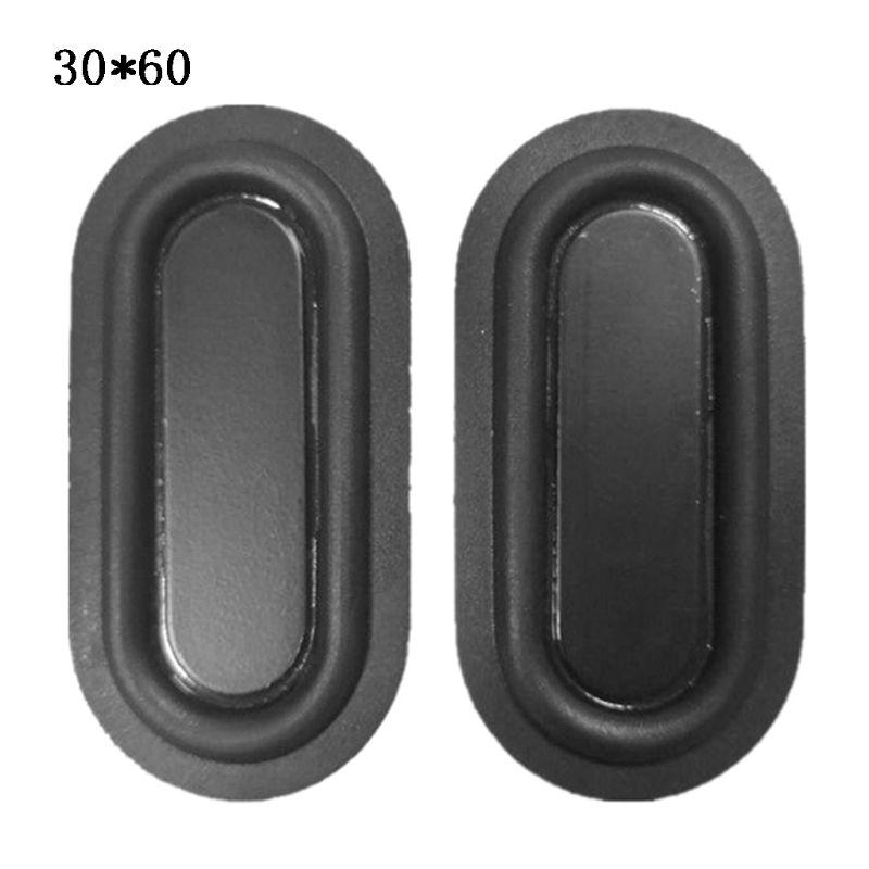 2pieces Black Vibration Plate High Sensitivity and Resolution Passive Radiators DIY Bass Speaker Loudspeaker Vibrating