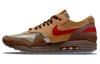 CLOT X Air Max 1 Brązowo-Czerwone
