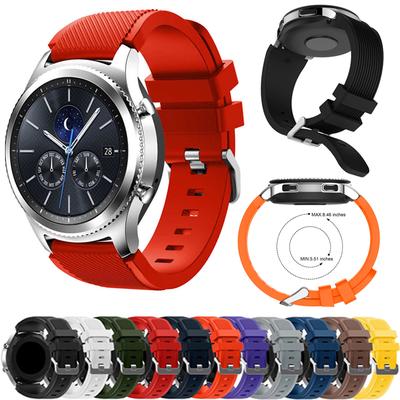 Watchband Gear S3 Frontier Watchband For Galaxy Watch 46mm Gear S3 Frontier Silicone Replacement Watch Strap 18 Color Watch Accessories
