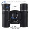 100x22 Portable Powerful Binoculars Long Range BAK4 Telescope Folding FMC Binoculars for Hunting Camping Travel