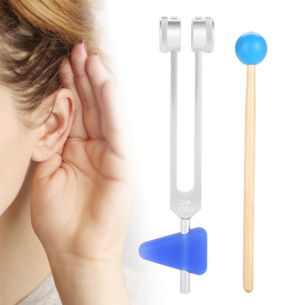 136.1Hz Aluminum Alloy Tuning Fork Instrument Kit for Sound Healing Vibration Therapy Tools