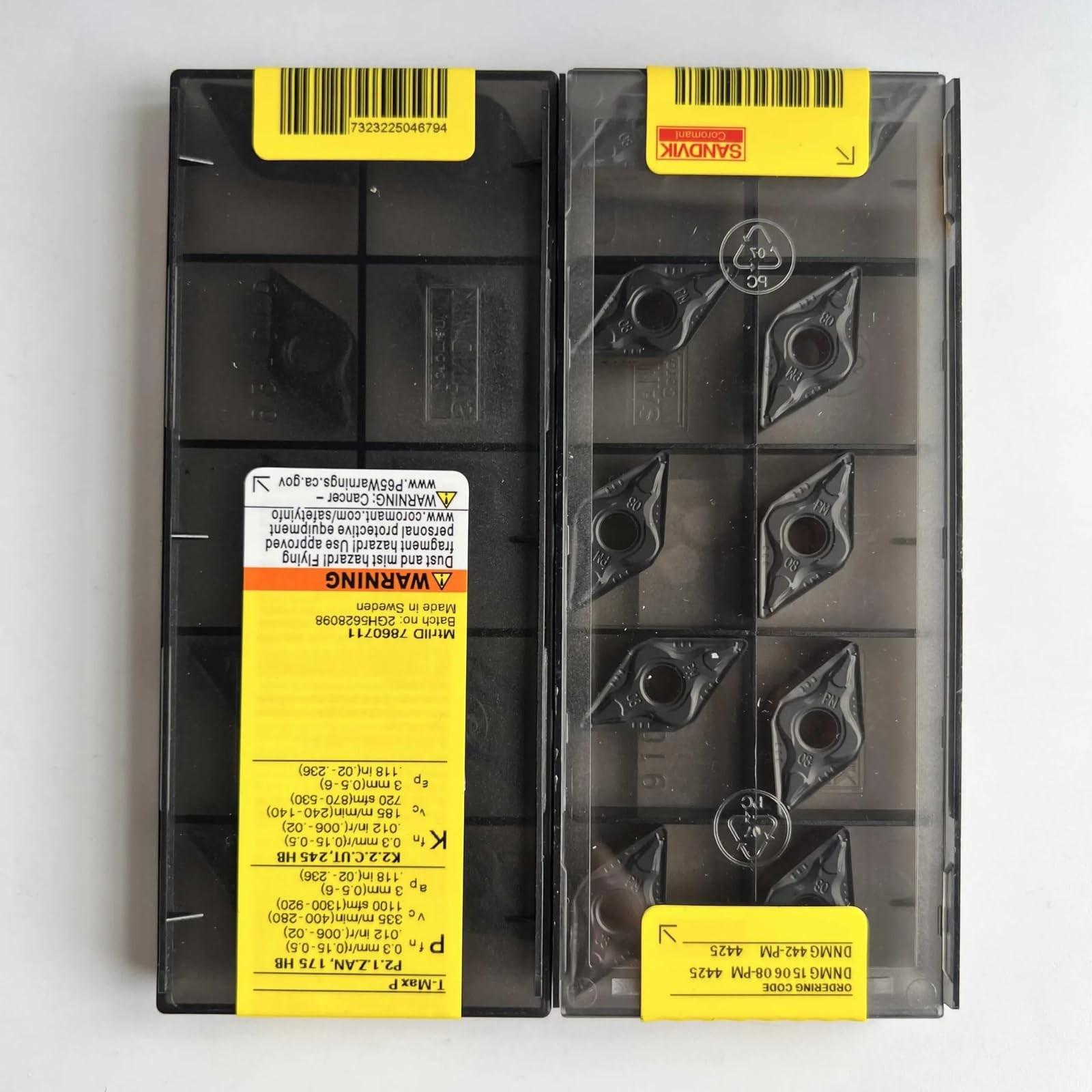 

Original Sandvik / DNMG150608-PM 4425 / CNC lathe carbide blade 10 PCS