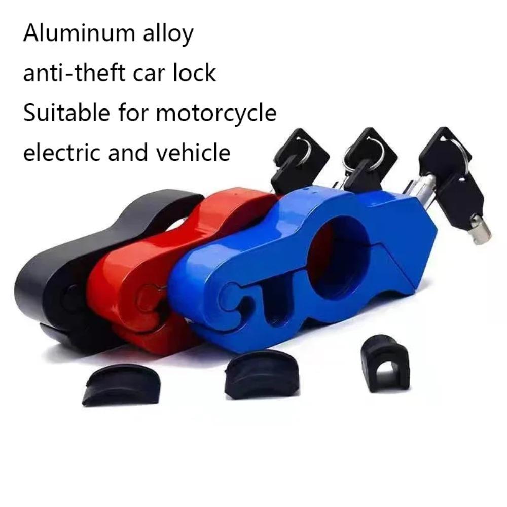 Stabiler Aluminium-Motorrad-Lenkerschloss – Diebstahlschutz-Wegfahrsperre für Motorräder & Roller, Inklusive 2 Schlüsseln