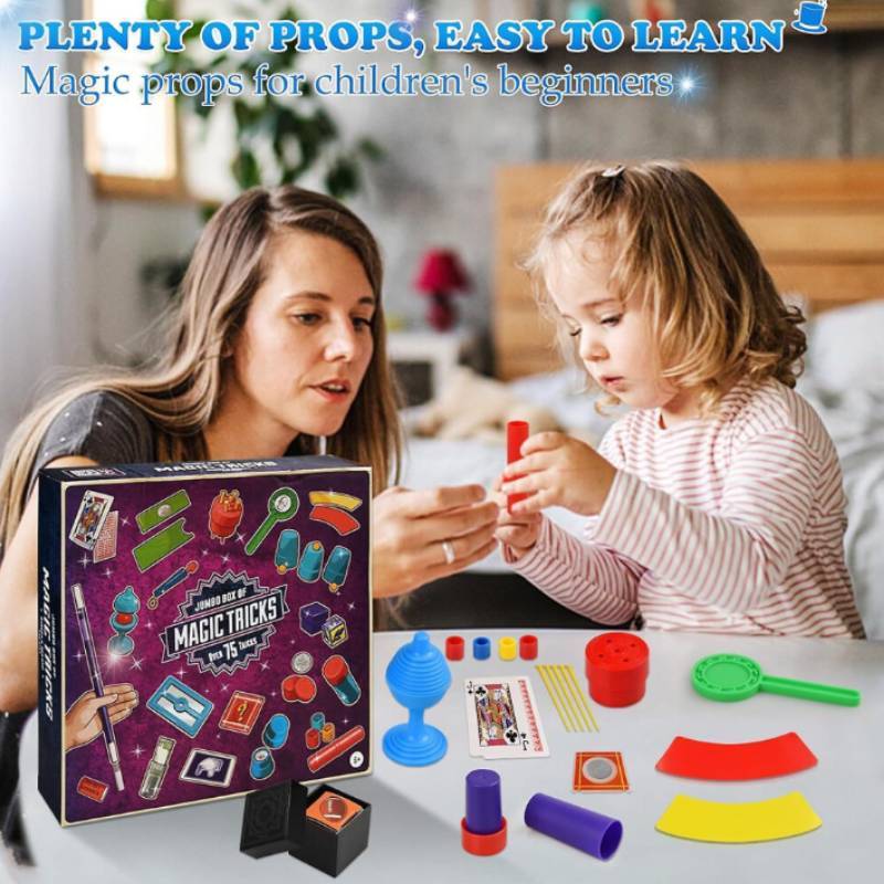 Magic Trick Set For Kids With Plastic Props And Stage Performance Skills For Holiday Gifts