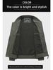 Men’s Spring/Autumn Baseball Cotton Jacket – Loose Fit, Casual Workwear, Functional Design, Large Sizes Available.