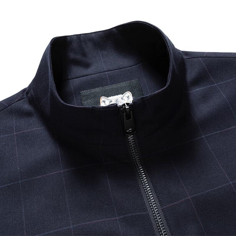 Qipilang Herren Stehkragen Business Casual Jacke