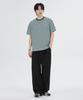 GLW [Unisex][Summer Fabric] Double-Pleat Wide Elastic Waist Slacks Black