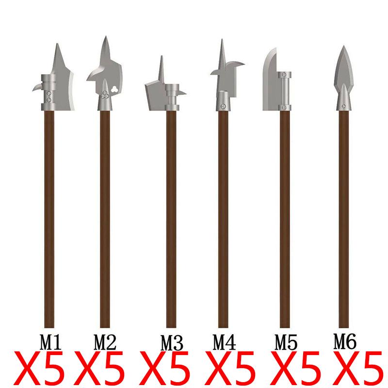 MOC Castello Medievale Cavaliere Armatura Figura Parti Blocchi da Costruzione Tempio Aquila Nera Cavaliere Guerriero Armi Accessorio Mattoncini Giocattolo T01