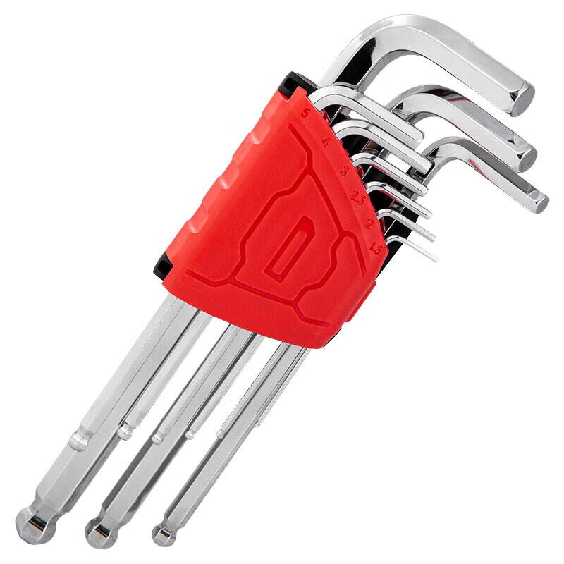 Shuangan S2 Alloy Steel 9-Piece Hex Key Set