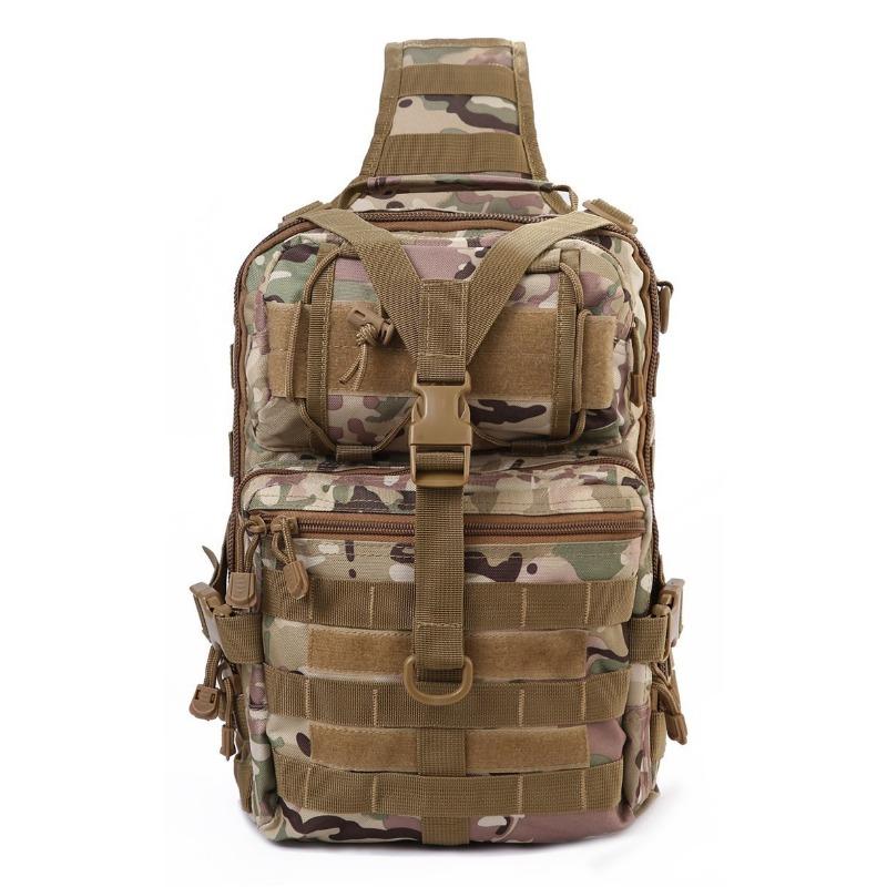 

Big saddle bag, waterproof Oxford cloth camouflage photography messenger bag, shoulder bag, tactical extra large breast bag. 20-35L