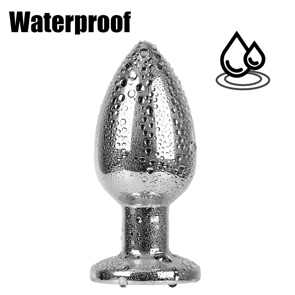 Dildo din oțel inoxidabil, distracție, flirt, produse pentru adulți, plug anal rotund, stimulator, jucării sexuale, plug anal cu vibrații din metal pentru gay