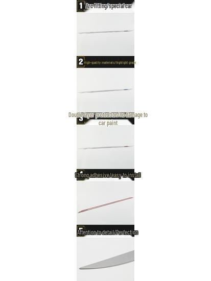 GM8 Tailgate Trim: Rear Trunk Protective and Decorative Strip