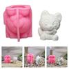 3D Foxes Silicone Moulds Animal Candle Molds Handmade Ornament Molds Epoxy Resin Molds Plasters Molds for Candle Making